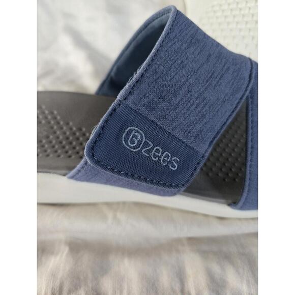BZees Women's Carefree Sporty Slide Sandal Lt Blue - Picture 6 of 9